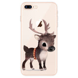 Case For iPhone 11 Pro Max 6 6S 7 8 Plus X XR 5 5S SE  Christmas New Year Deer TPU Cover