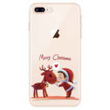 Case For iPhone 11 Pro Max 6 6S 7 8 Plus X XR 5 5S SE  Christmas New Year Deer TPU Cover