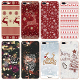 Case For iPhone 11 Pro Max 6 6S 7 8 Plus X XR 5 5S SE  Christmas New Year Deer TPU Cover