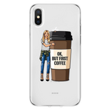 Girl Boss Black Brown Hair Queen High heels Case For iPhone 11