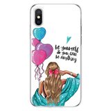 Girl Boss Black Brown Hair Queen High heels Case For iPhone 11