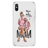 Girl Boss Black Brown Hair Queen High heels Case For iPhone 11