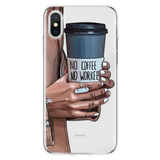 Girl Boss Black Brown Hair Queen High heels Case For iPhone 11