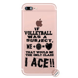 Volleyball Sports Soft Silicone Phone Shell Case for iPhone 11/ XR/ 8/ 7