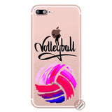 Volleyball Sports Soft Silicone Phone Shell Case for iPhone 11/ XR/ 8/ 7