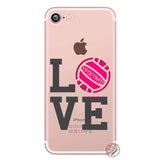 Volleyball Sports Soft Silicone Phone Shell Case for iPhone 11/ XR/ 8/ 7