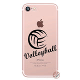 Volleyball Sports Soft Silicone Phone Shell Case for iPhone 11/ XR/ 8/ 7