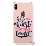 Volleyball Sports Soft Silicone Phone Shell Case for iPhone 11/ XR/ 8/ 7