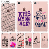 Volleyball Sports Soft Silicone Phone Shell Case for iPhone 11/ XR/ 8/ 7